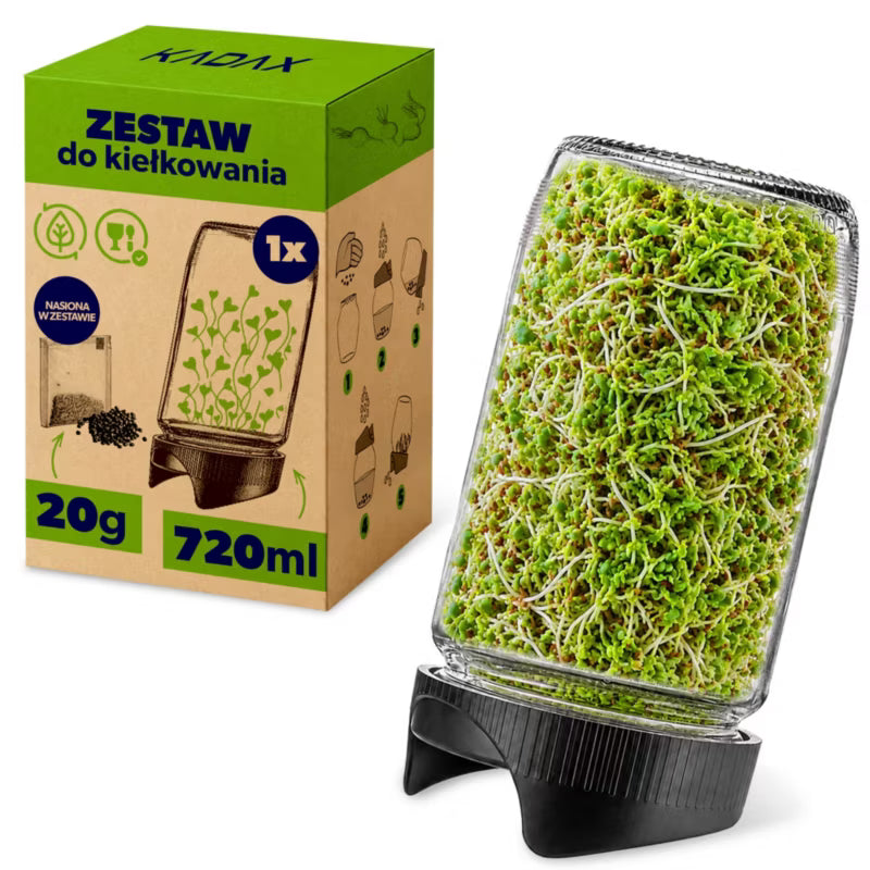Kirsebæreglas 720ml Glas med Radisefrø