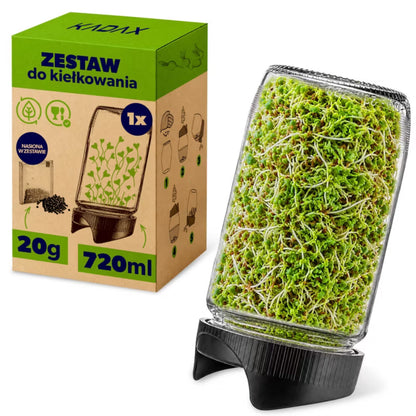 Kirsebæreglas 720ml Glas med Radisefrø