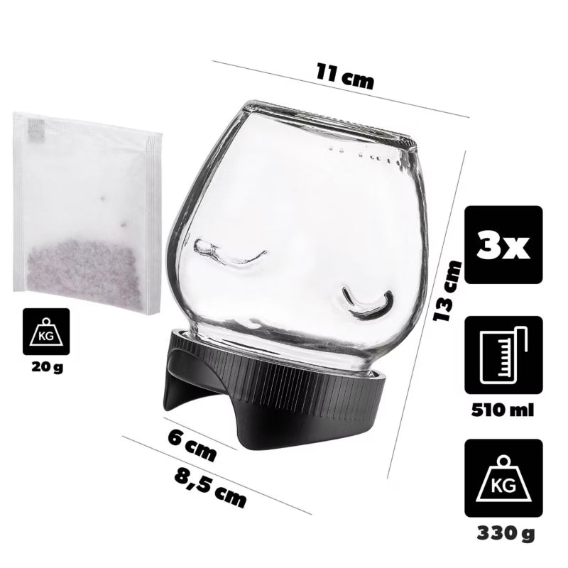 Kirsebærkrukke Glas 510 ml 3 Stk.