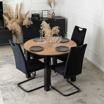 Spisebordsstol Lopez Sort Velour