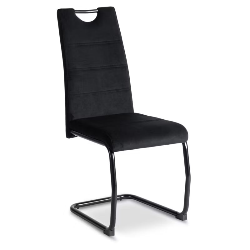 Spisebordsstol Lopez Sort Velour