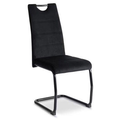 Spisebordsstol Lopez Sort Velour