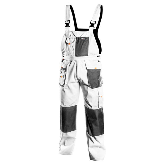 Unisex arbejdsselerbukser NEO TOOLS L hvide 1 stk.