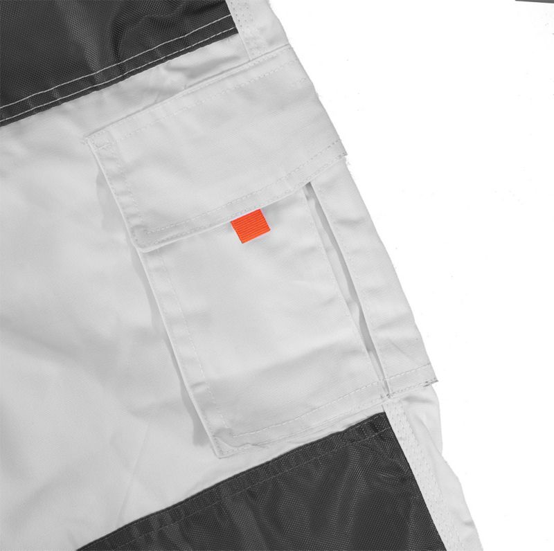 Unisex arbejdsselerbukser NEO TOOLS L hvide 1 stk.