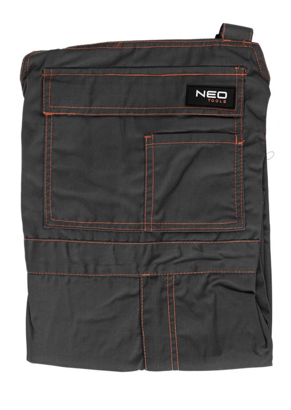 Unisex arbejdsbukser med seler NEO TOOLS M med skumindlæg til knæene, 1 stk.