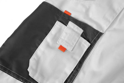 Unisex arbejdsbukser med seler NEO TOOLS S hvide 1 stk.
