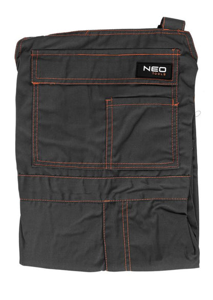 Unisex arbejdsbukser med seler NEO TOOLS XL med skumpuder til knæene, 1 stk.