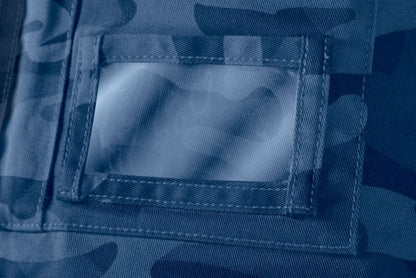 Unisex arbejdsbukser med seler NEO TOOLS XS CAMO Navy, 1 stk.