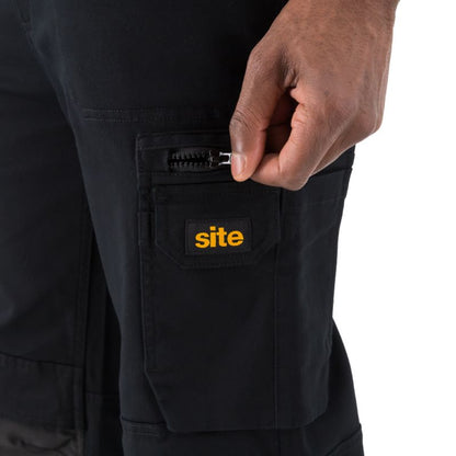 Site Dunnell sorte arbejdsbukser W34