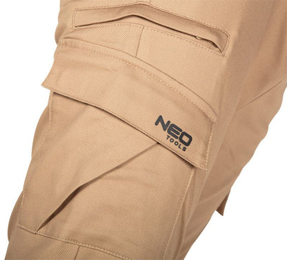 Unisex jogger-arbejdsbukser NEO TOOLS XL OUTDOOR, beige, 1 stk.