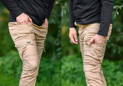 Unisex jogger-arbejdsbukser NEO TOOLS XXXL OUTDOOR, beige, 1 stk.