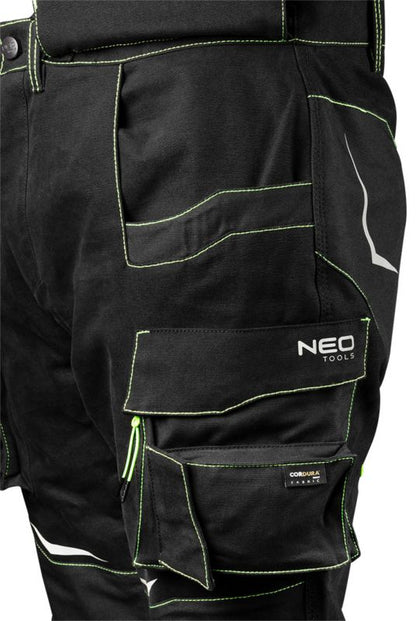 Unisex arbejdstøj NEO TOOLS M sorte bukser, 1 stk.