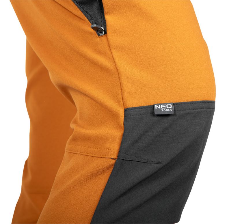 Unisex arbejdssbukser NEO TOOLS XS OUTDOOR, sennepsgul-grå, 1 stk.