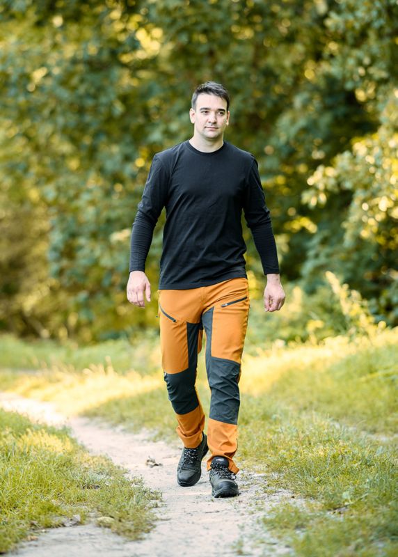 Unisex arbejdssbukser NEO TOOLS XS OUTDOOR, sennepsgul-grå, 1 stk.
