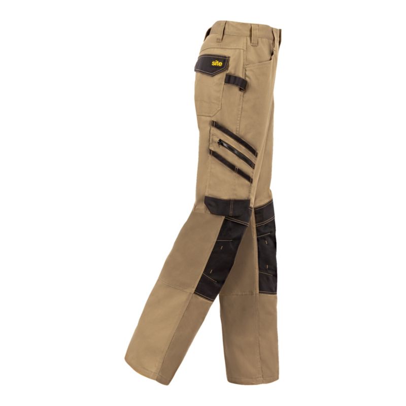 Site Coppell brune arbejdsbukser W28 L32 38