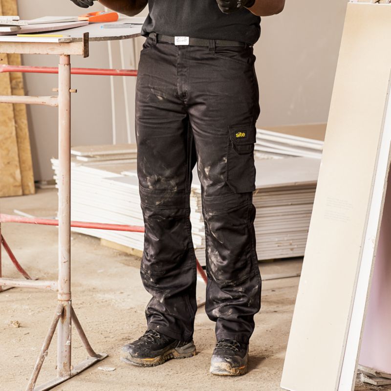 Site Sember sorte arbejdsbukser W30 L32 40