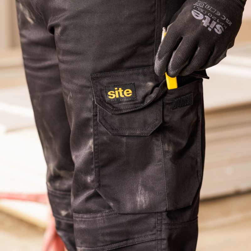 Site Sember sorte arbejdsbukser W30 L32 40