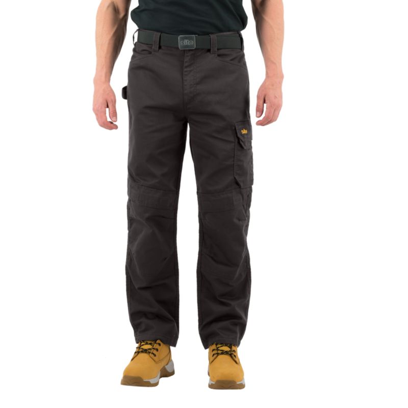 Site Sember sorte arbejdsbukser W38 L32 48