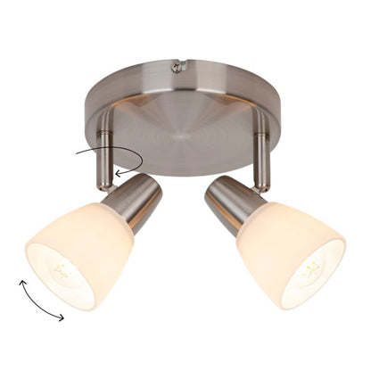 Spot Aphaea 2-Punkt E14 150 mm Nikel