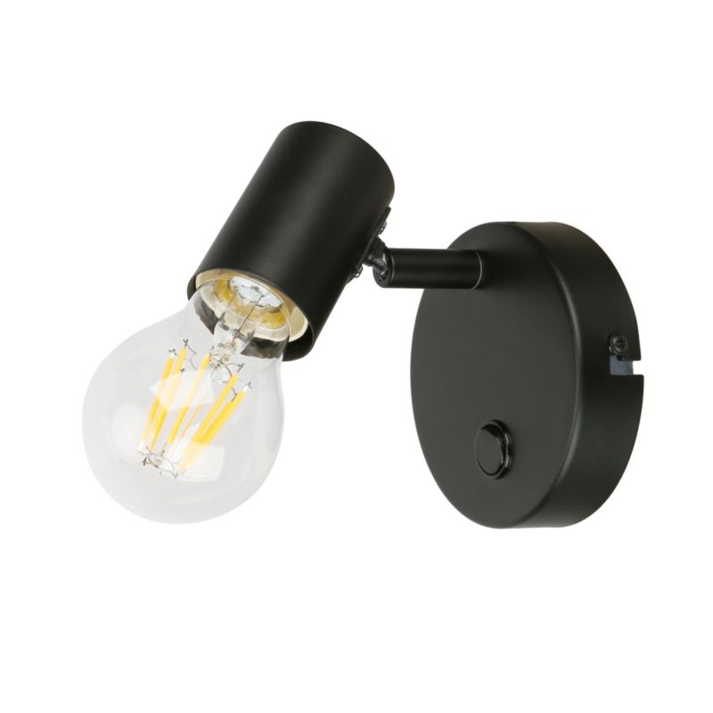 Spot Ghlin 1-punkt E27 Sort Mat 10 cm