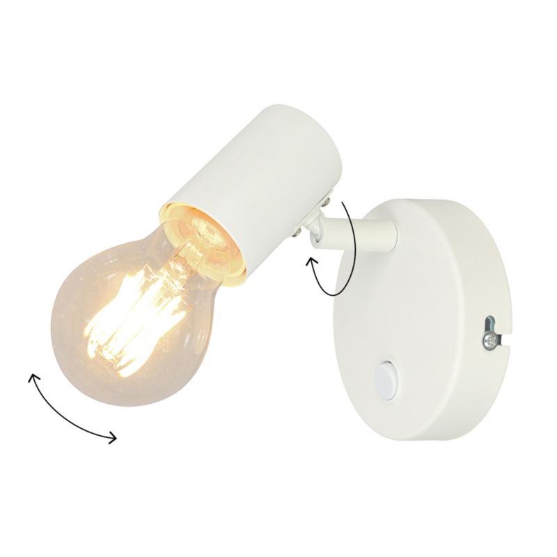 Spot Ghlin 1-punkt E27 Hvid Mat