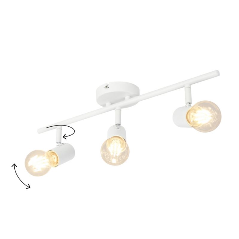 Spot Ghlin 3-Punkt E27 Hvid Mat