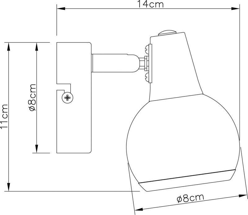Spot Loris 1 x E14 Sort