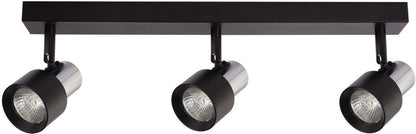 Spot Milagro Cino 3 x GU10 Sort/Krom
