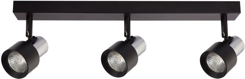 Spot Milagro Cino 3 x GU10 Sort/Krom