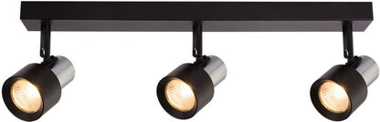 Spot Milagro Cino 3 x GU10 Sort/Krom