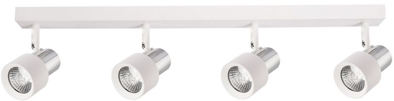 Spot Milagro Cino 4 x GU10 Hvid/Krom