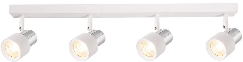 Spot Milagro Cino 4 x GU10 Hvid/Krom