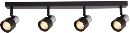 Spot Milagro Cino 4 x GU10 Sort/Krom