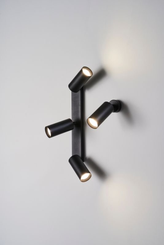 Spot Milagro Mica 3 x GU10 Sort / Guld