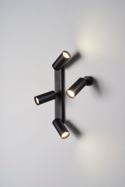 Spot Milagro Mica 3 x GU10 Sort / Guld