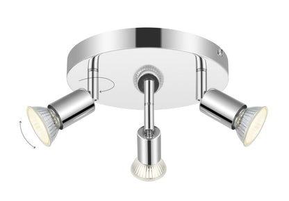 Spot Loft 3-Punkts GU10 Krom 200 mm