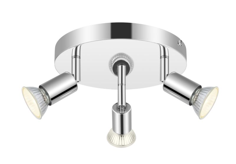 Spot Loft 3-Punkts GU10 Krom 200 mm