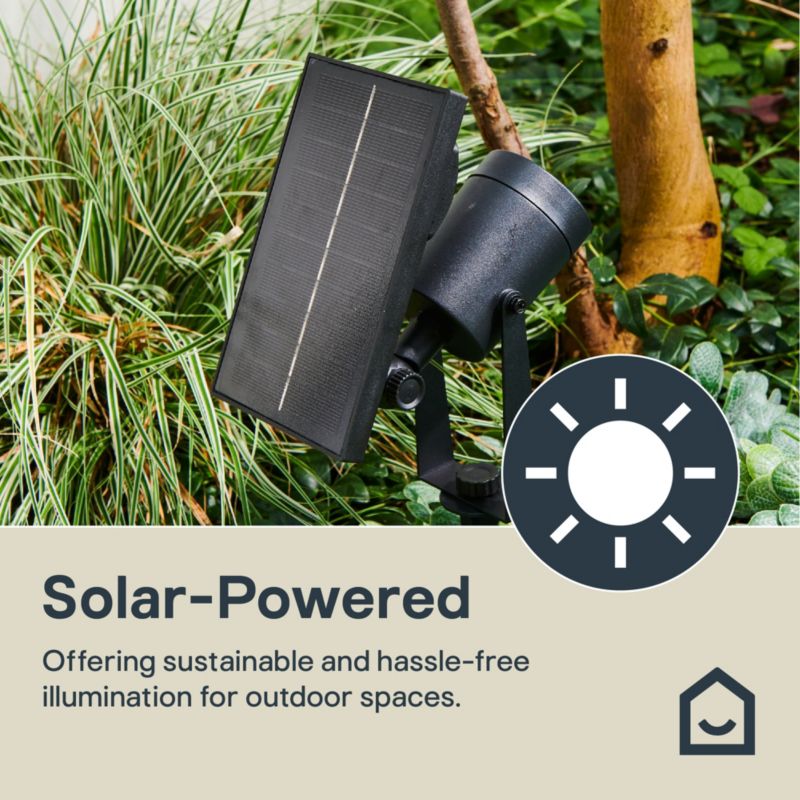 GoodHome Adjuma solspot til nedstikning 300 lm 5000 K sort