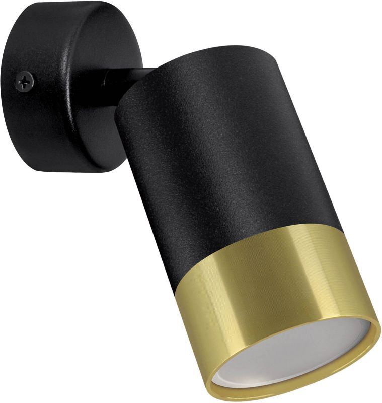 Spot Puzon 1 x GU10 Sort / Guld