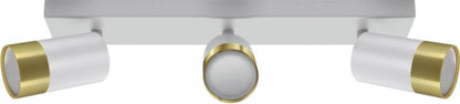 Spotliste Puzon 3 x GU10 Hvid / Guld