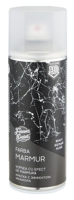 Spray Forever Paints marmor-effekt hvid 400 ml