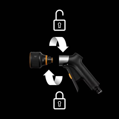 Sprøjtepistol 3 Funktioner Sort Orange