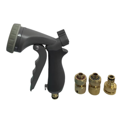 Sprøjtepistol Metal 7 Funktioner Grå med Koblinger