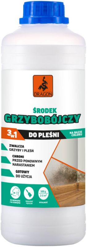 Effektivt svampedræbende middel mod skimmelsvamp Dragon 1 l