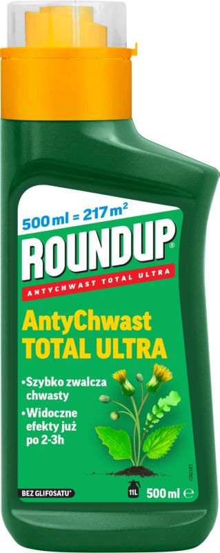 Roundup Antychwast Total Ultra 500 ml – effektiv og 100 % naturlig ukrudtsbekæmpelse uden glyphosat