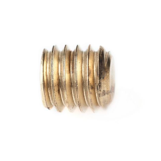Metalbud unbrakonøgleskrue til dørhåndtag 6 x 6 mm sæt i messing