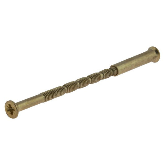 Skruer med møtrik Metalbud 70 mm komplet i messing
