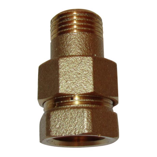 Messing koblingsskrue 3/4" med pakning