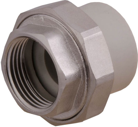 PP-R skruefitting med indvendigt gevind 20 mm x 1/2" fra Idmar Group