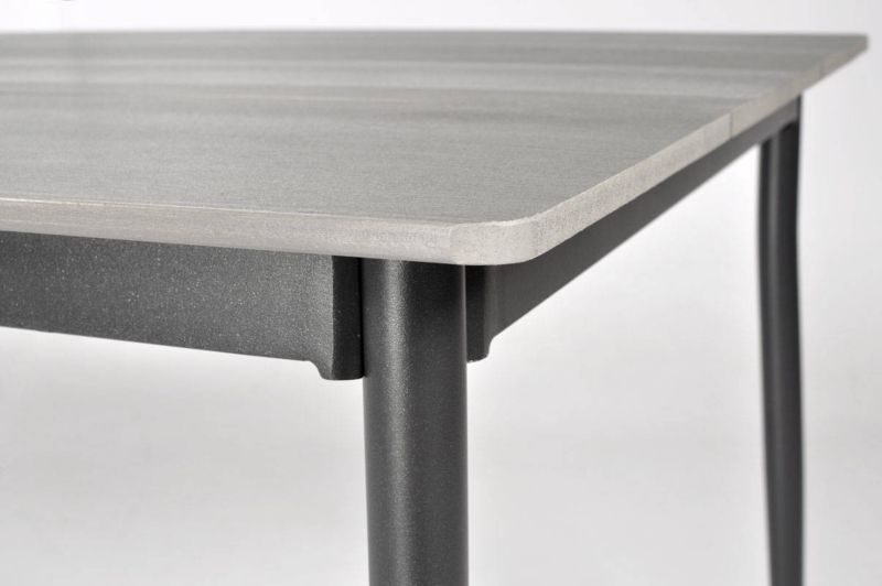 Bettso Bosano stort havebord 150 cm i sort aluminium, 1 stk.